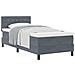Letto Box Spring con Materasso Grigio Scuro 90x200 cm Velluto - Foto miniatura 1