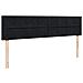 Struttura Letto Pouf con Materasso Nero 200x200 cm in Velluto - Foto miniatura 7