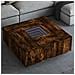 Tavolino da Salotto con LED Infinity Rovere Fumo 100x100x40 cm - Foto miniatura 2