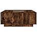 Tavolino da Salotto con LED Infinity Rovere Fumo 100x100x40 cm - Foto miniatura 6