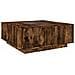 Tavolino da Salotto con LED Infinity Rovere Fumo 100x100x40 cm - Foto miniatura 8