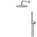 Kit Doccia Tondo Cromato Vema Wellness Brass V08135 - Foto miniatura 1