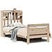 Letto Libreria senza Materasso 90x200 cm Legno Massello Pino - Foto miniatura 1