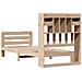 Letto Libreria senza Materasso 90x200 cm Legno Massello Pino - Foto miniatura 8
