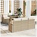 Set Divano da Giardino 6 pcs Beige 100 x 55 x 73 cm Poly Rattan - Foto miniatura 2
