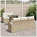 Set Divano da Giardino 6 pcs Beige 100 x 55 x 73 cm Poly Rattan - Foto miniatura 3