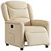 Poltrona Elettrica Reclinabile Crema in Tessuto - Foto miniatura 3