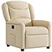 Poltrona Elettrica Reclinabile Crema in Tessuto - Foto miniatura 4