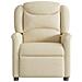 Poltrona Elettrica Reclinabile Crema in Tessuto - Foto miniatura 5