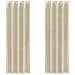 Tende con tende 2 pcs Crema 140 x 260 cm Velluto - Foto miniatura 1