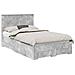 Struttura del letto con testiera Grigio cemento 120 x 200 cm - Foto miniatura 1