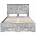 Struttura del letto con testiera Grigio cemento 120 x 200 cm - Foto miniatura 8