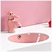 Rubinetto per lavabo da bagno, Blackswan, tipo M288 Elephant, modello rosa, misura 16 cm - Foto miniatura 2