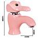 Rubinetto per lavabo da bagno, Blackswan, tipo M288 Elephant, modello rosa, misura 16 cm - Foto miniatura 4