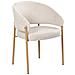 Set Di 2 Sedie Da Pranzo Zane Tessuto Beige Chiaro - Foto miniatura 3