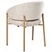Set Di 2 Sedie Da Pranzo Zane Tessuto Beige Chiaro - Foto miniatura 5