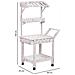 Carrello Espositivo-scaffale In Legno 80x45x140h Cm - Foto miniatura 3