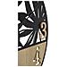 Orologio Da Parete Vkh257-nero-metallo-60x2,5x60 Cm - Foto miniatura 2