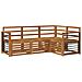 Set divani 4 pcs Naturale Legno di Acacia Massello - Foto miniatura 1