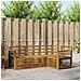 Set divani 4 pcs Naturale Legno di Acacia Massello - Foto miniatura 2