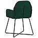 Sedie da pranzo 4 pcs Velluto (V) Verde Scuro 55 x 50 x 84 cm - Foto miniatura 5