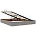 Letto con contenitore LED e materasso Tortora 180 x 200 cm - Foto miniatura 6