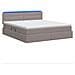 Letto con contenitore LED e materasso Tortora 180 x 200 cm - Foto miniatura 9