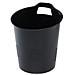 cestino gettacarte 15lt nero g2desk - Foto miniatura 1