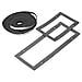 Kit Guarnizioni per Porte e Piastre Passacavi Grigio Metallo 60 cm GW45531 - Foto miniatura 1