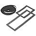 Kit Guarnizioni per Porte e Piastre Passacavi Grigio Metallo 60 cm GW45531 - Foto miniatura 2