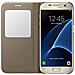 S View Flip Cover Custodia per Galaxy S7 - Oro - Foto miniatura 6