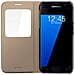 S View Flip Cover Custodia per Galaxy S7 - Oro - Foto miniatura 7