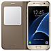 S View Flip Cover Custodia per Galaxy S7 - Oro - Foto miniatura 3