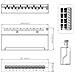 I-PP 12-C6AB - Pannello Patch 12 Posti RJ45 STP Cat. 6A Nero - Foto miniatura 2