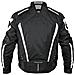 Giacca Cordura Moto Tessuto Impermeabile Sport Touring Sfoderabile Bianco M - Foto miniatura 3
