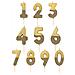 Talking Tables - Candelina Color Oro Con Brillantini Numero - Foto miniatura 2
