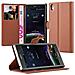 Custodia Compatibile Con Sony Xperia Z1 In Marrone Pastello - Coperchio Protettiva Con Chiusura Magnetica, Funzione Stand E Tasca Per Le Carte - Foto miniatura 9