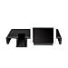 Supporto Per Monitor Ergonomico Larghezza Regolabile 420 - 520 Mm Nero - Foto miniatura 2