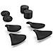 Kit Di Accessori Joystick Ps5 Dualsense Estensioni Trigger Tasti Pollici Neri - Foto miniatura 1