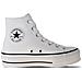 Scarpe Chuck Taylor All Star Lift Leather Hi Taglia 37.5 Codice 561676c Bianco - Foto miniatura 1