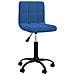 Sedia Girevole Da Ufficio Blu In Velluto - Foto miniatura 1