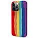 Custodia In Silicone Solido Arcobaleno Per Iphone 13 Pro Max - Foto miniatura 1