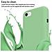Cadorabo Catena Di Telefoni Cellulari Compatibile Con Apple Iphone 7 / 7s / 8 / Se 2020 In Liquid Verde Chiaro - Coperchio Di Protezione In Silicone Con Cordino Regolabile In Lunghezza - Foto miniatura 3
