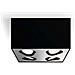 Applique Led Quadrupla Warmglow 18w Box Nero 100x202x202 Mm Metallo - Foto miniatura 1