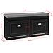 Serie Bianche Di Scarpiere Moderne Nero 104x24x52cm 2 Ante 1 Cuscino Fsr64-sch - Foto miniatura 2