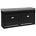 Serie Bianche Di Scarpiere Moderne Nero 104x24x52cm 2 Ante 1 Cuscino Fsr64-sch - Foto miniatura 1