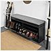 Serie Bianche Di Scarpiere Moderne Nero 104x24x52cm 2 Ante 1 Cuscino Fsr64-sch - Foto miniatura 5