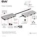 CSV-1594 replicatore di porte e docking station per laptop USB 3.2 Gen 1 (3.1 Gen 1) Type-C Nero, Grigio - Foto miniatura 14