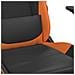 Sedia Da Gaming Con Poggiapiedi Nero E Arancione In Similpelle - Foto miniatura 9
