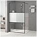 Parete Doccia Walk In 115x195 Cm Vetro Semi Smerigliato Esg - Foto miniatura 1
